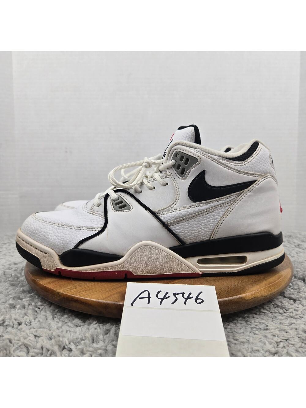 Nike Mens 12 Air Flight 89 White Black Casual Lifestyle Daily Sneaker DB5918-100